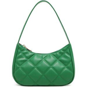 Women’s Green  B Cute Hobo Tote Handbag Mini Clutch Purse with Zipper Closure